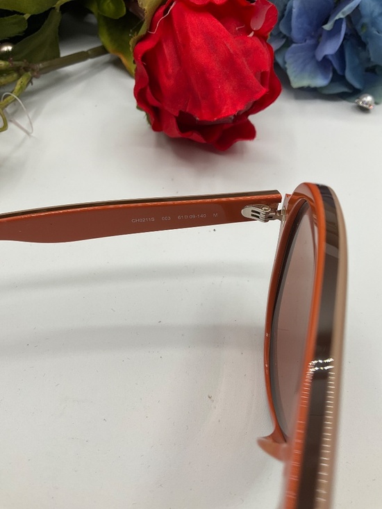 Chloe Blush Pink Frame Sunglasses with Brown Lenses main image 7